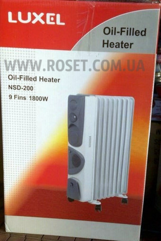 Масляный секционный обогреватель Luxel Oil Filled Heater NSD-200 9 Fins 1800W - фото 3 - id-p427604517