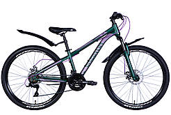 Велосипед ST 26" Discovery TREK DD FR рама-13" зелений (м) 2024 крила, крило пер., крило зад., підніжка ORG