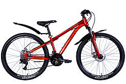 Велосипед ST 26" Discovery TREK DD FR рама-13" червоний 2024 крила, крило пер., крило зад., підніжка ORG