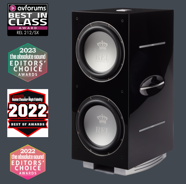 REL 212/SX Piano Black активний сабвуфер на 2 динаміки