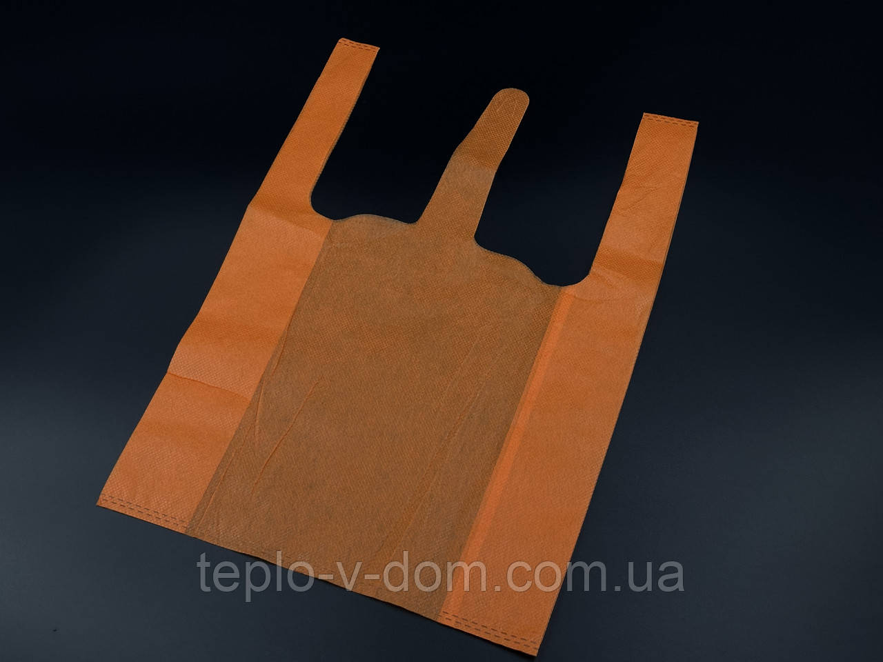 Еко сумка спанбонд. Цвет Оранжевый. 24х35см