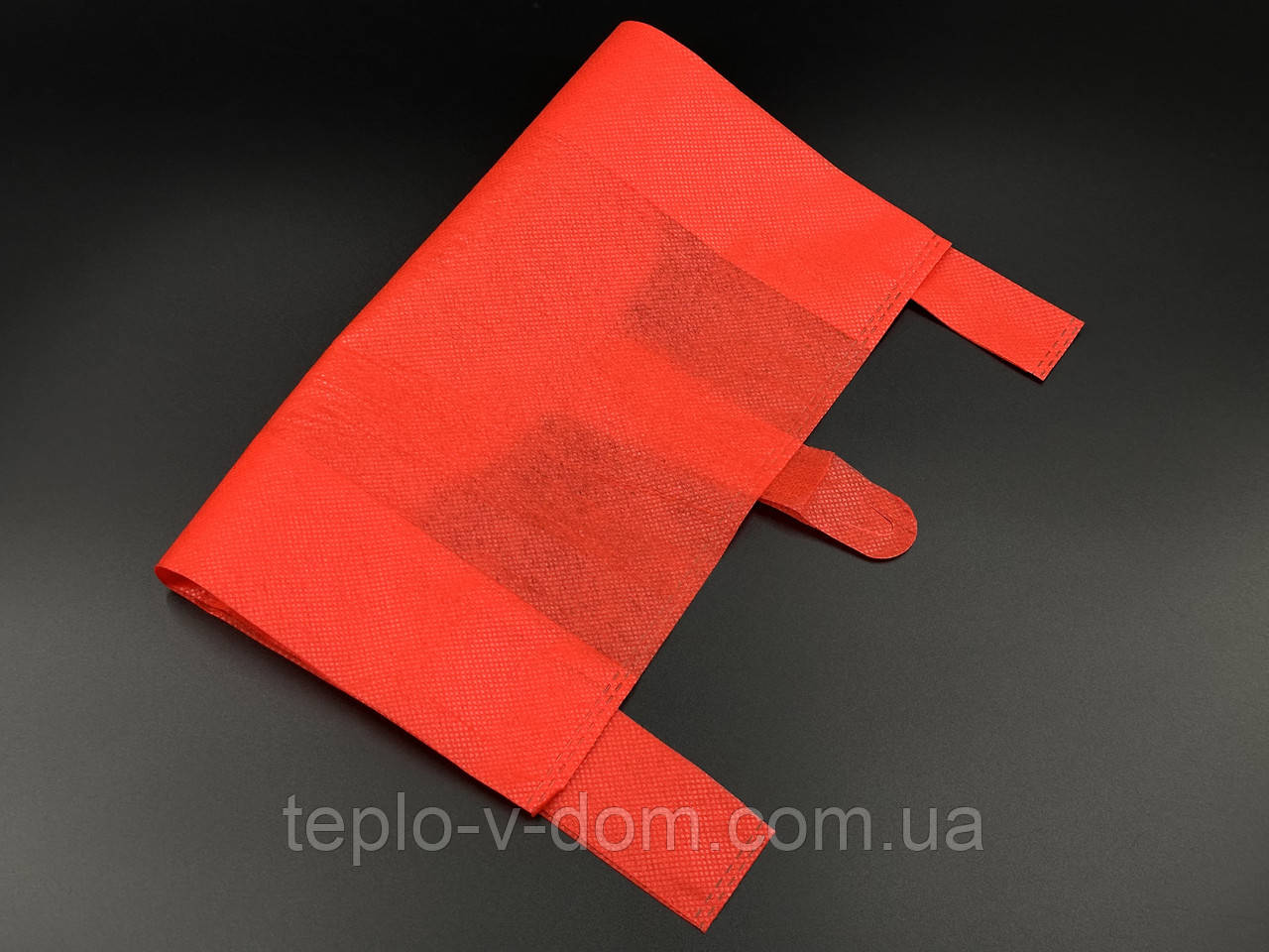 Еко сумка спанбонд. Колір Червоний. 24х35см