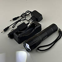 Ліхтарик з акумулятором чорний 1831-Т6