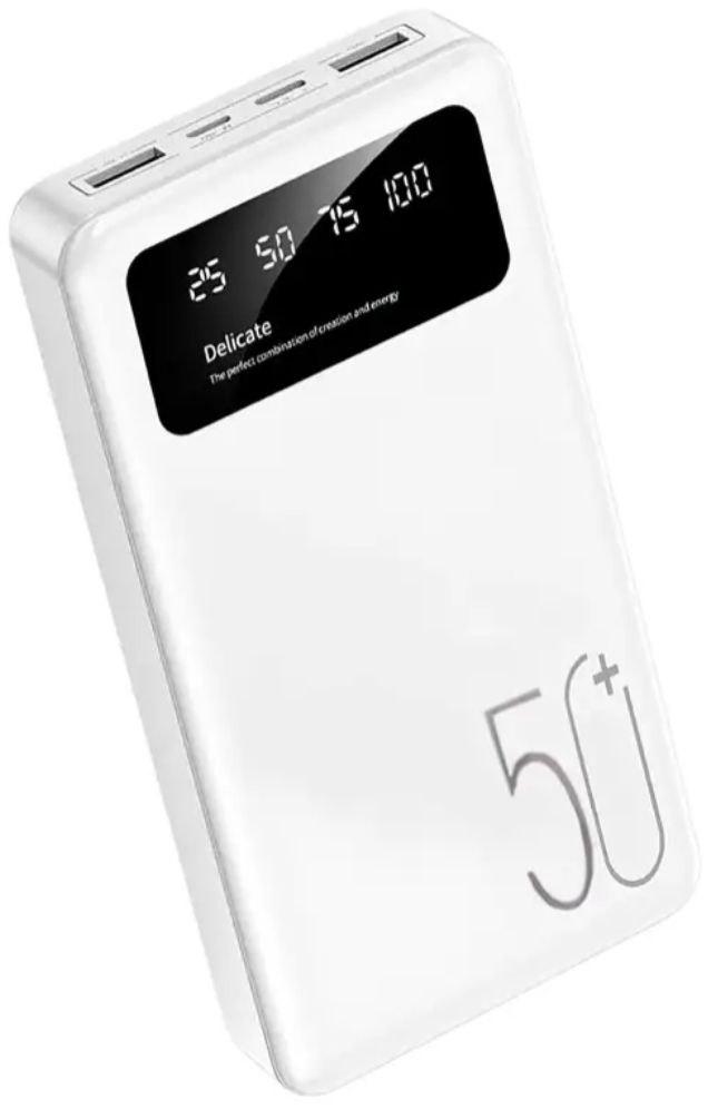 Зарядний пристрій Power Bank Viaking N5 50 000 mAh, вербанк з дисплеєм та ліхтариком LS-NN55