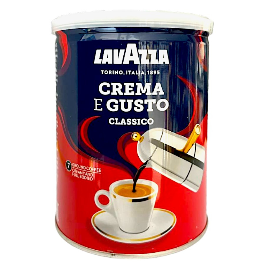 Кава мелена Lavazza Crema e Gusto Classico 250 г у жерстяній банці