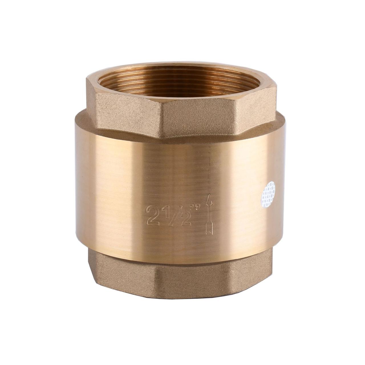 Зворотний клапан для води Solomon DN 2 1/2" з латунним штоком 0036022, фото 1