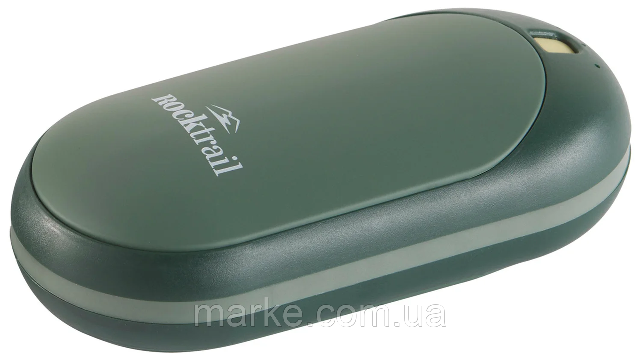 Перезаряджувана грілка для рук до 47С, повербанк 5200мА Rocktrail сірий (mrk)