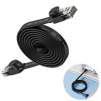Патч-корд мережевий кабель Baseus High Speed Six types of RJ45 1000 Мбіт/с 2 м Black (WKJS000101)