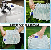 Ємність для перенесення і зберігання води Highlander Accordion Water Carrier CP108, 15 л, фото 6