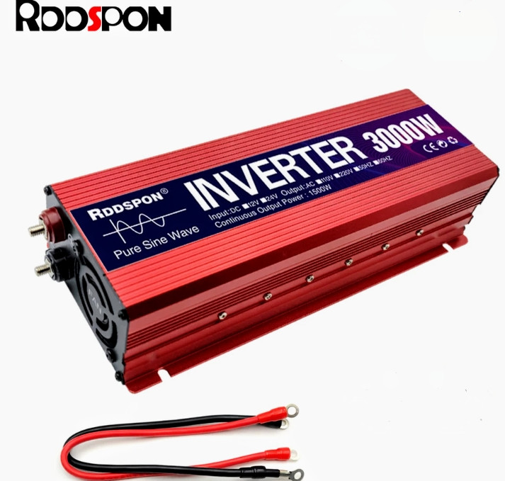 Інвертор перетворювач 24/220 вольтів чистий синус 1500ват (3000), фото 1