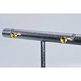 Сережки. Золото14К(585). Натуральний сапфір., фото 5