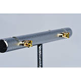 Сережки. Золото14К(585). Натуральний сапфір., фото 4