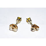 Сережки. Золото14К(585). Натуральний сапфір., фото 8