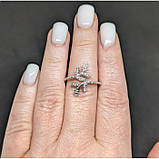 Кільце. Срібло 925. Натуральний діамант., фото 6