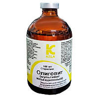 Розчин для ін'єкцій Оліговіт мультивітамін для тварин і птиці 100 мл Kela