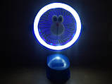 Акумуляторний USB мінівентилятор портативний на прищіпці з led-підсвіткою CLIP-ON DESK FAN 14х5х16см, фото 6