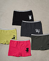 Трусики-шортики детские на девочку 5 шт. размер 2-3, 4-5, 6-7