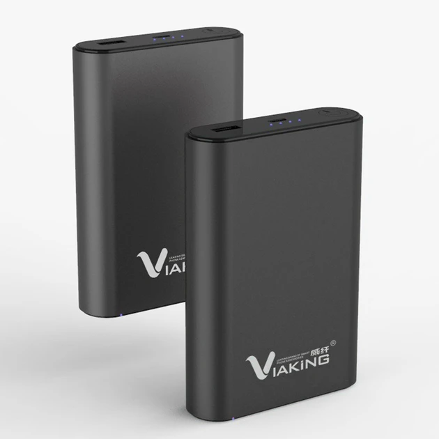 Універсальна батарея повербанк Power Bank Viaking V12N 50000 mAh з LED-індикатором, USB, MicroUSB Чорний