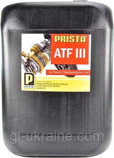 Трансмісійна олива PRISTA ATF Dexron-III, 20л