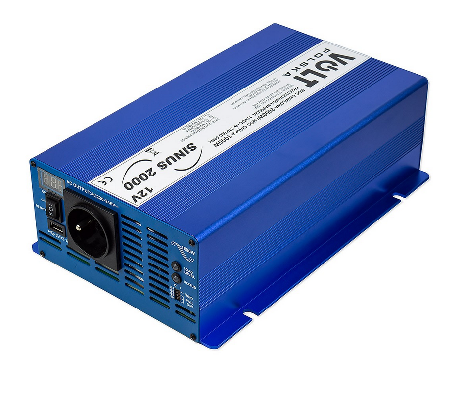 Перетворювач напруги Volt Polska SINUS ECO 2000 12/230 V (1000/2000W) 3SIPS20001, фото 1