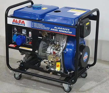 Дизельний генератор AL-FA ALDG5055 / 5.5 кВт з AVR/230V / Електростанція ITALIA