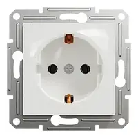 Розетка із заземленням Schneider Electric Asfora Білий EPH2900121