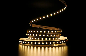 Стрічка світлодіодна біла тепла 48V PROLUM SMD 2835 120 LED 2800-3200K Series "SG" 1 м