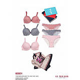 Нижня білизна US Polo Assn Бюстгалтер+мінібікіні 60001 синій 80В-38р, фото 2