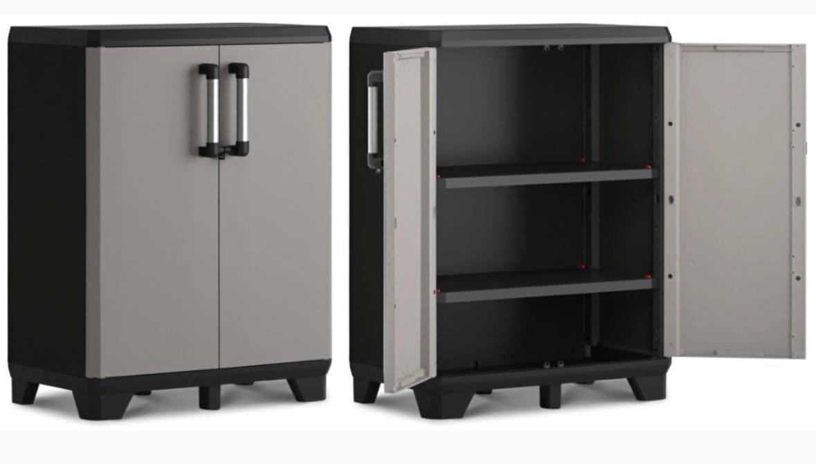 Шафа для гаража з полицями Pro Low Cabinet Keter/Kis