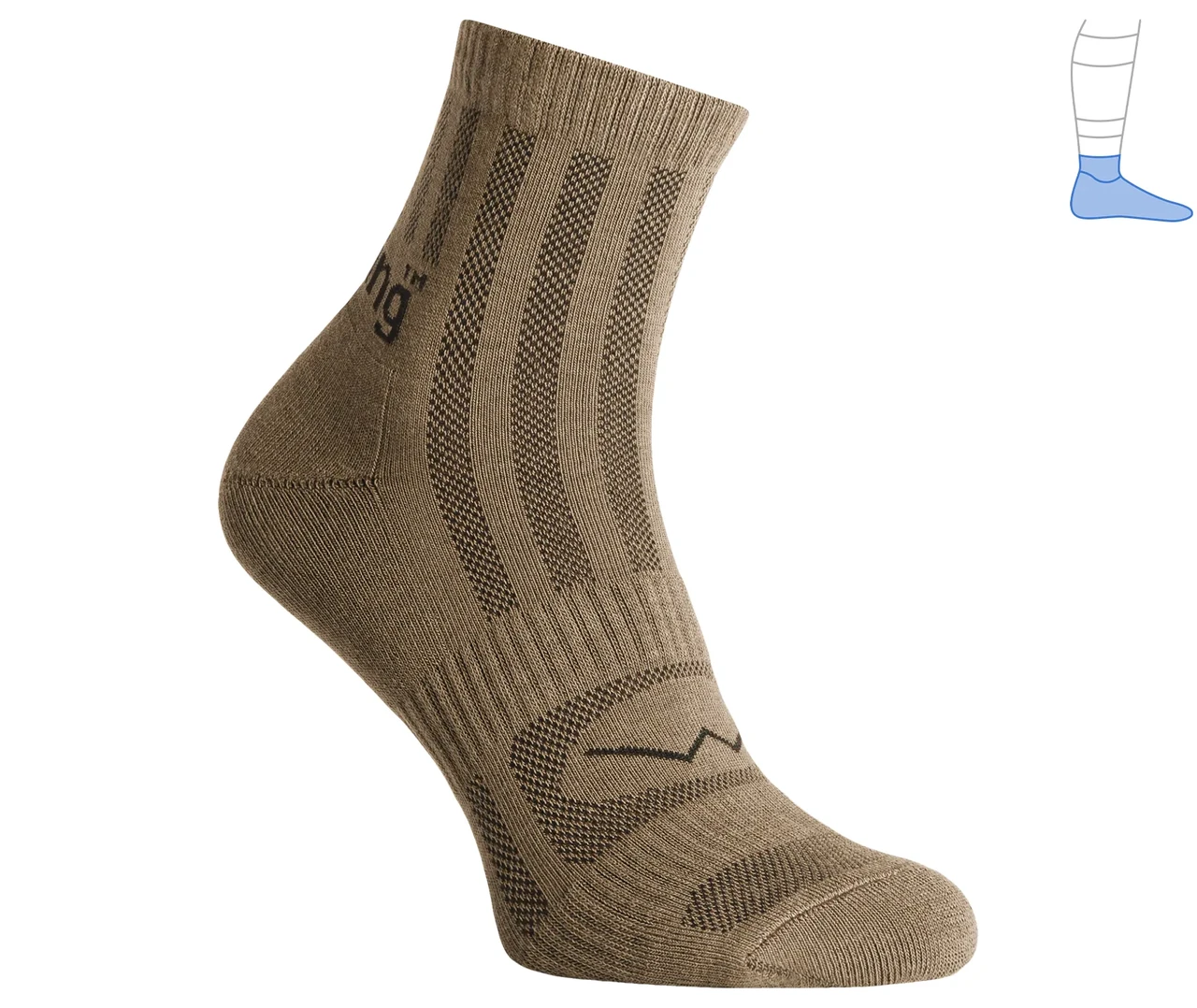 Шкарпетки трекінгові літо ShortLight (койот, M/40-43)