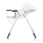 Високий дитячий пластиковий стільчик для годування з тацею Bambi M 5673-11 Сірий, фото 6