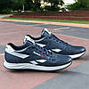Чоловічі шкіряні кросівки (натуральна шкіра) сині демісезонні, чоловіче взуття весна осінь, розміри 40-45, фото 4