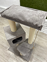 Ігровий комплекс кігтеточка з лежанкою і подушкою для кішок 95*50*60 см