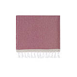 Рушник Barine Pestemal Basak 95x165 Marsala-Beige марсала-бежевий, фото 2