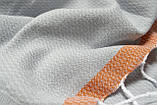 Рушник Barine Pestemal Basak 95x165 Light Grey-Orange сірий-помаранчевий, фото 4