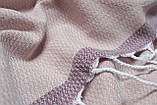 Рушник Barine Pestemal Basak 95x165 Powder-Mauve пудровий-ліловий, фото 4