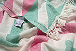 Рушник Barine Pestemal Ups and Downs 90x160 pink green, фото 3