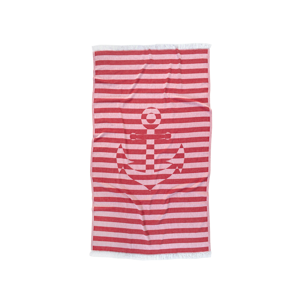 Рушник Barine Pestemal Undercover Anchor 95x175 Red червоний, фото 1