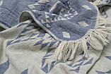 Рушник Barine Pestemal Kilim 90x160 Denim синій, фото 3
