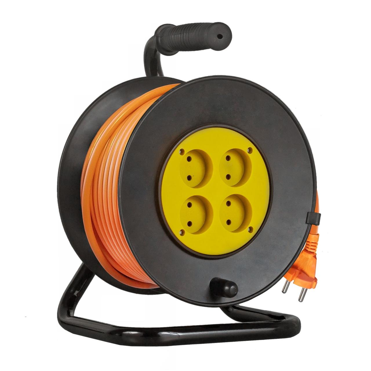 SV-005 Подовжувач на котушці 2х1,5 мм² 30метрів помаранчевий