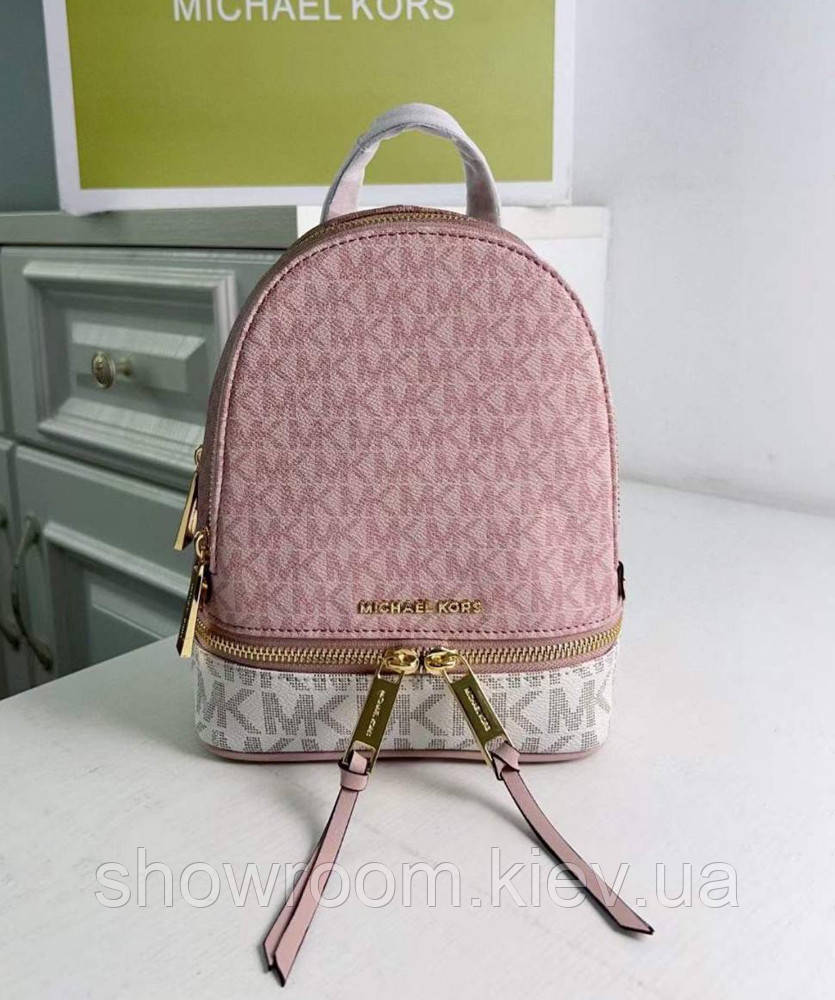 Жіночий рюкзак Michael Kors Rhea Zip mini Rose Lux