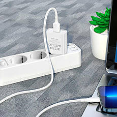 Зарядний пристрій Borofone BA74A Aspirer 1USB/2.1A 10.5W White, фото 3