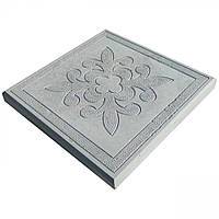 Плитка тротуарна "Квітка" сіра 30*30*3 см (11шт/м2)