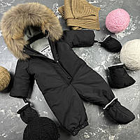 Комбінезон дитячий зимовий BEWARM Kodiaq Black 80-86