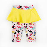 Ошатний комплект для новонародженої дівчинки MiMiMi зріст 74 см (6 - 9 місяці) Malena Жовтий з принтом, фото 4