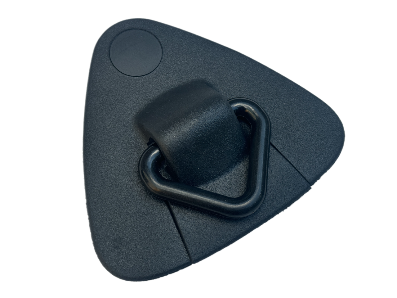 Буксир для човна пвх із пластиковим кільцем Borika 155х145мм. чорний, фото 1