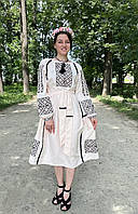 Сукня вишиванка персикове "Дівочий поцілунок"