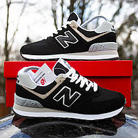 Кроссовки New Balance 574 черные с белым