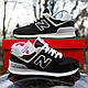 Кросівки New Balance 574 чорні з білим - фото 1 - id-p2278905666