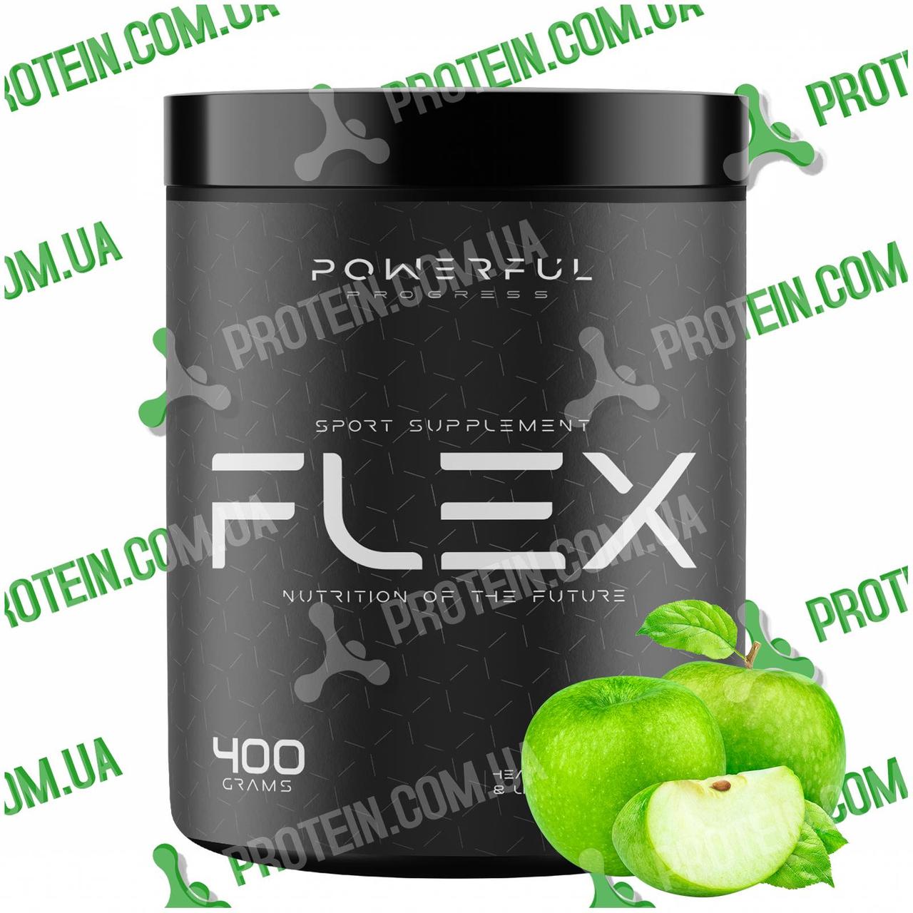 Хондропротектор з Колагеном Powerful Progress Flex 400 г Apple Яблуко